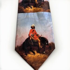ROCKMOUNT RANCH WEAR Tie Western Limited Edition Rocky Mountain Man Charles Deas